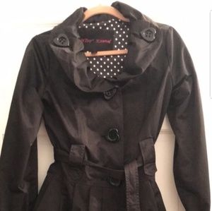Betsy Johnson bubble trench/raincoat